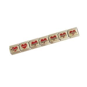 Heart Mom Aunt Best Friend Daughter Niece Grandma 9mm Italian Charms Y2K NWT